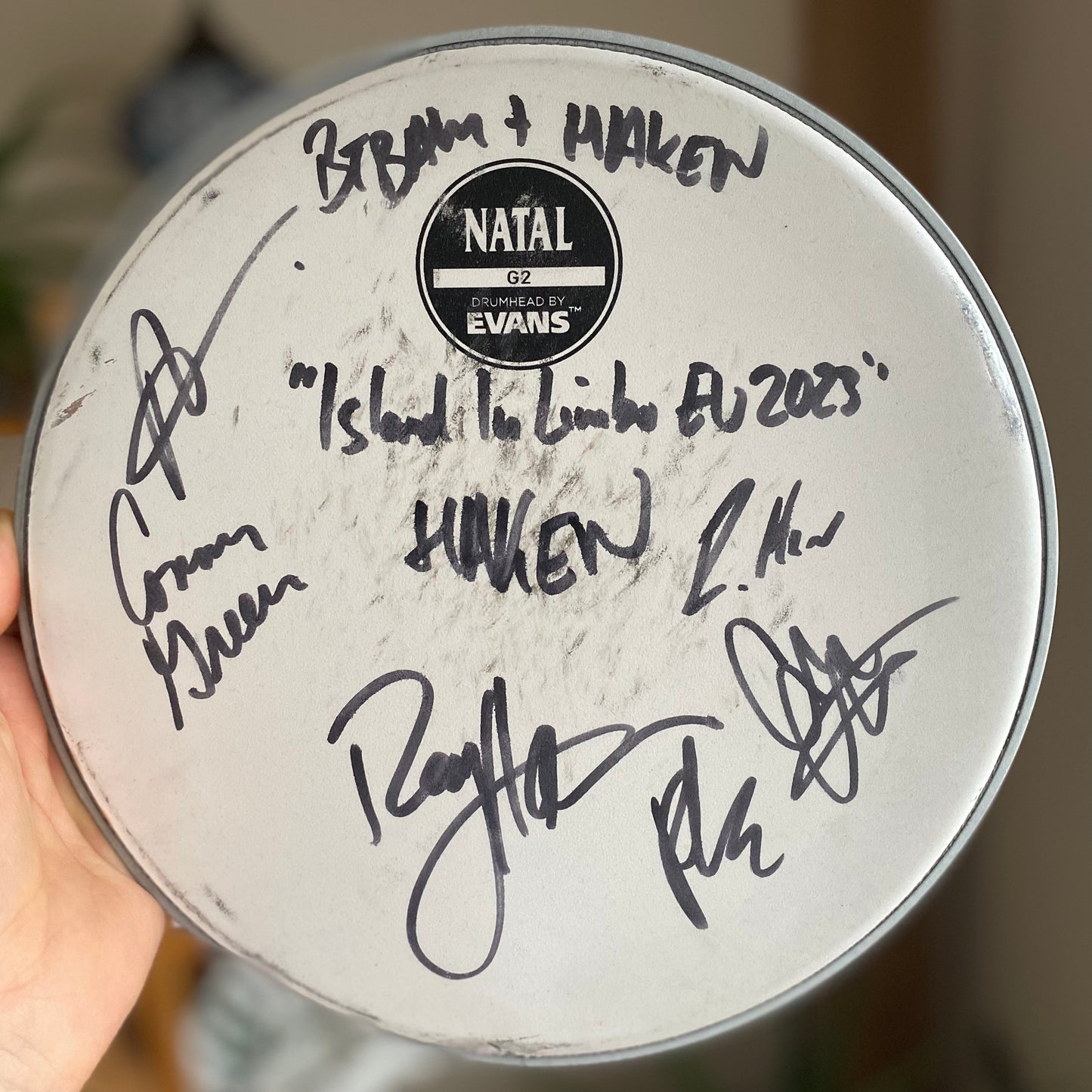 Signed Drum Head