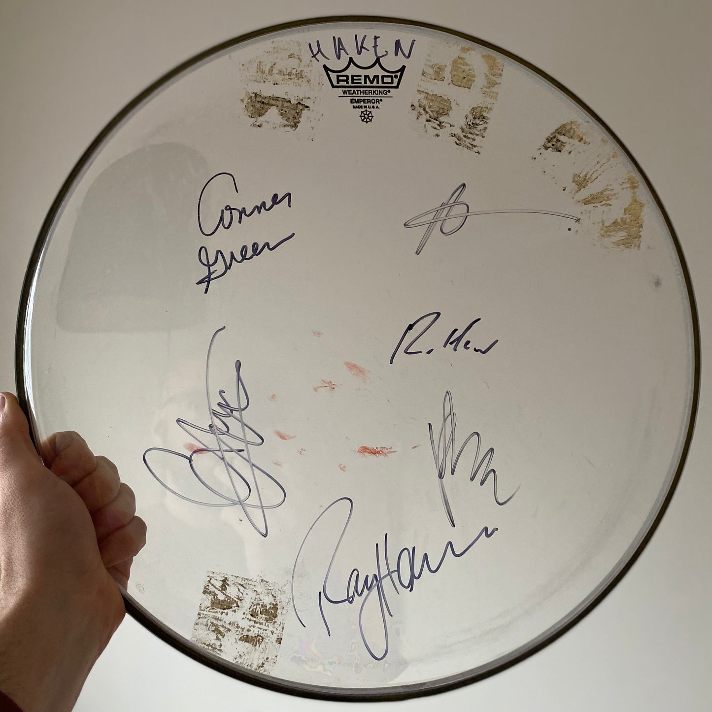 Signed drum head