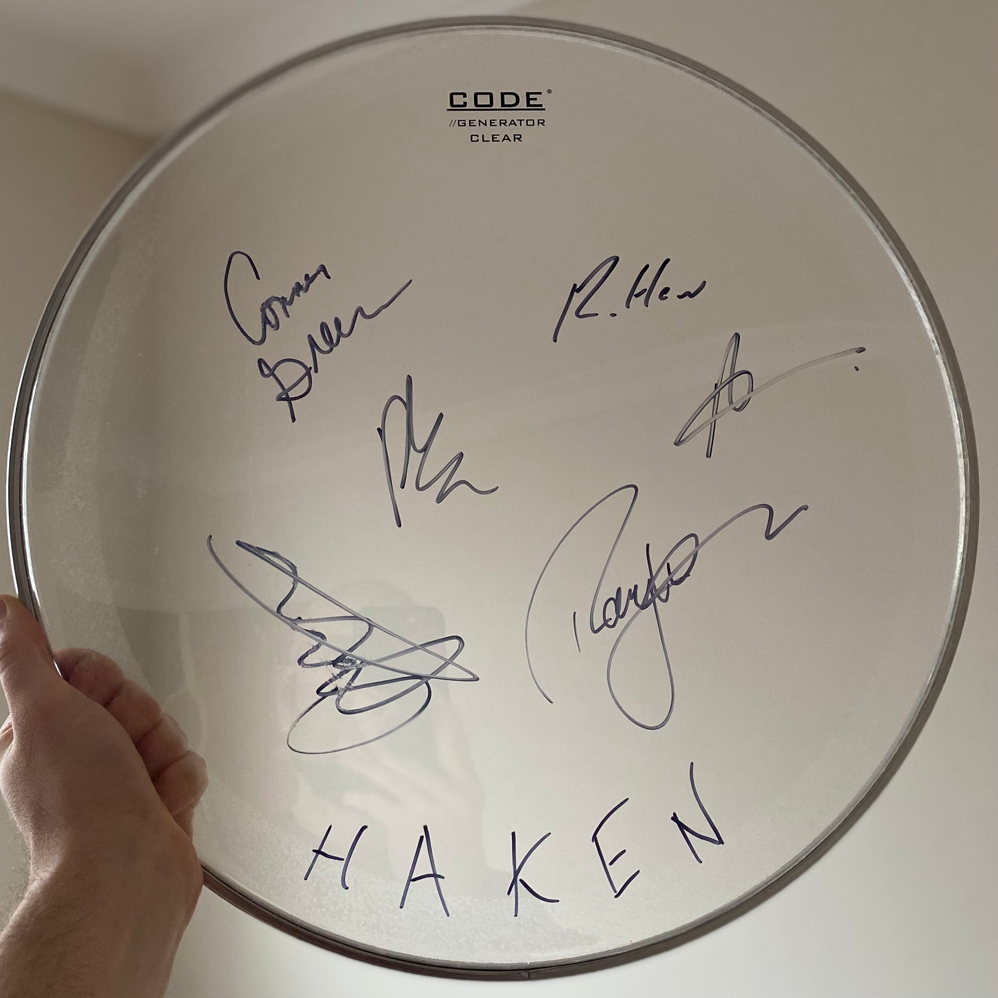 Signed drum head