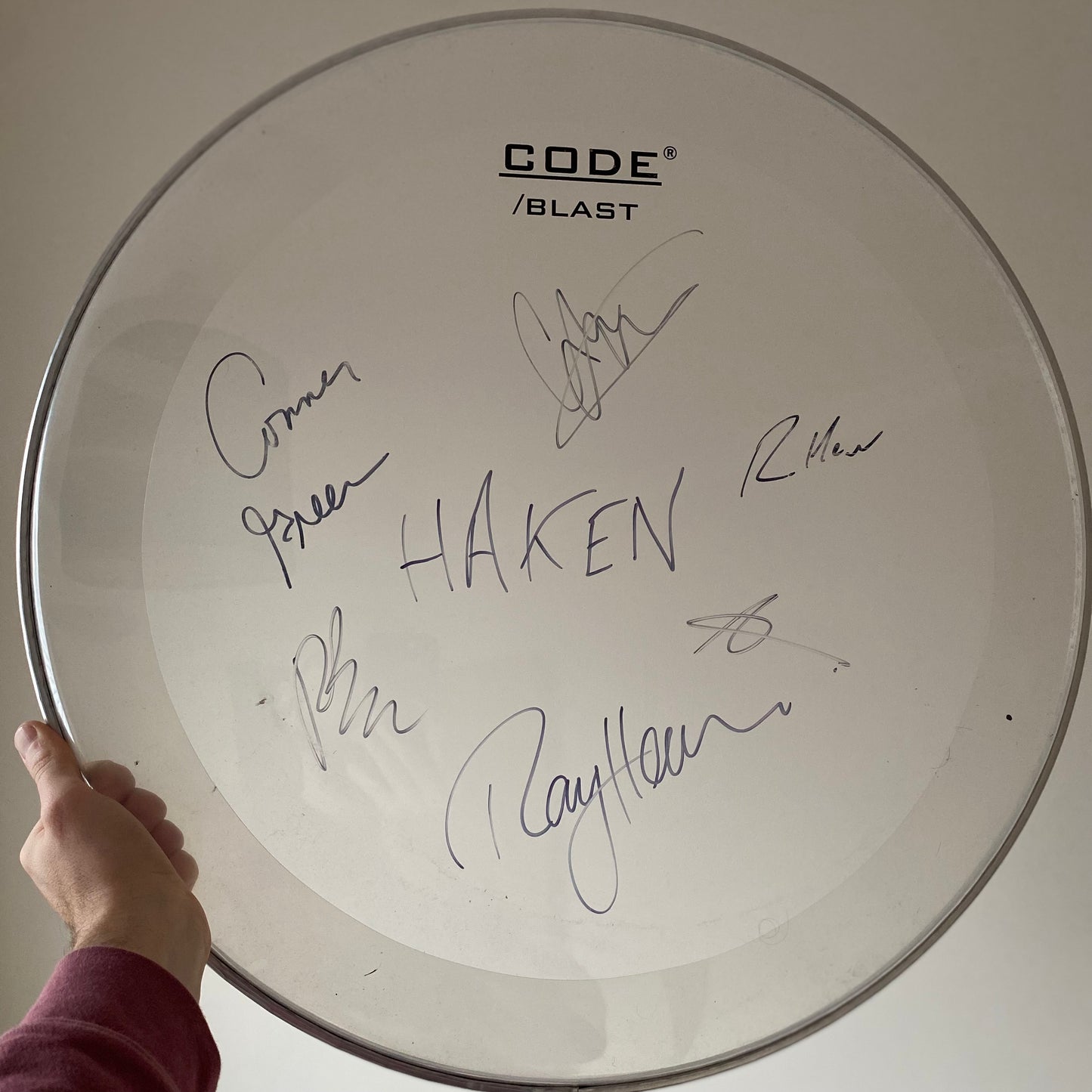 Signed drum head