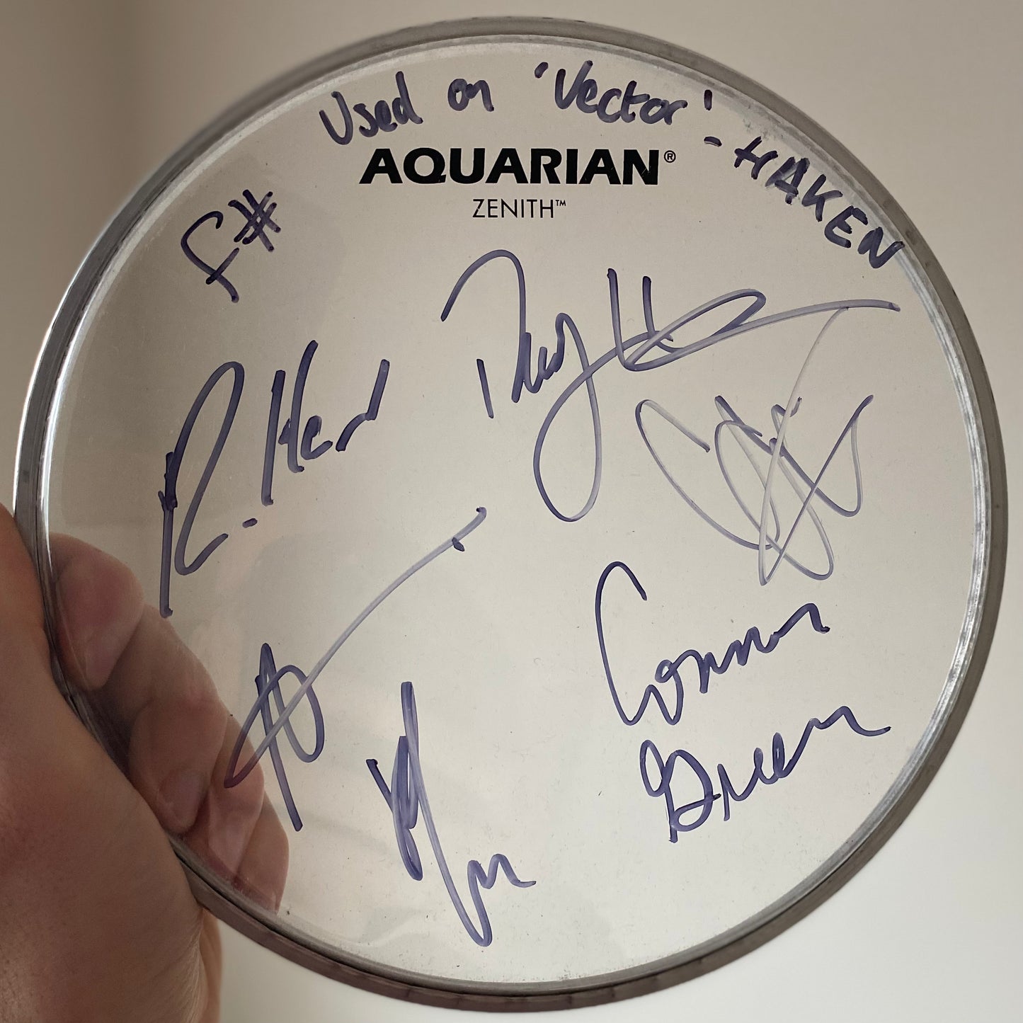 Signed drum head