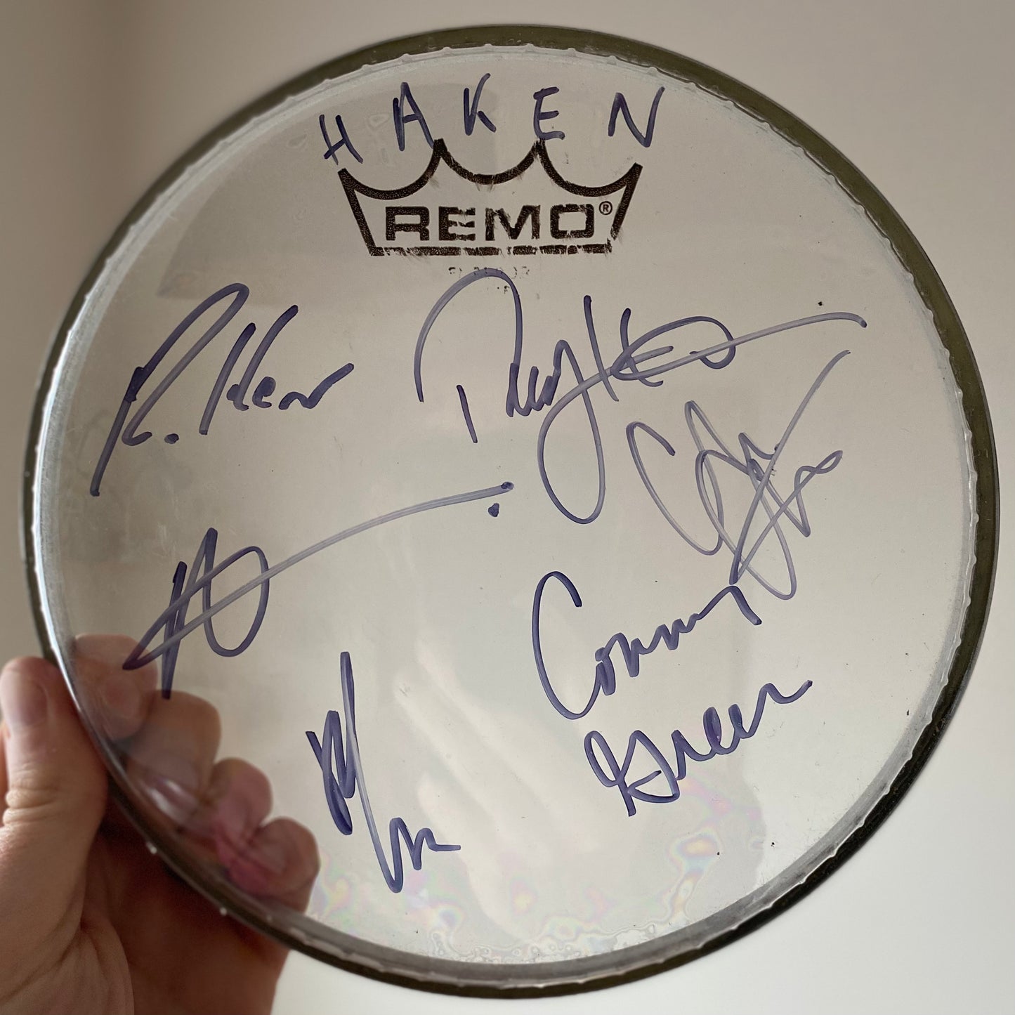 Signed drum head