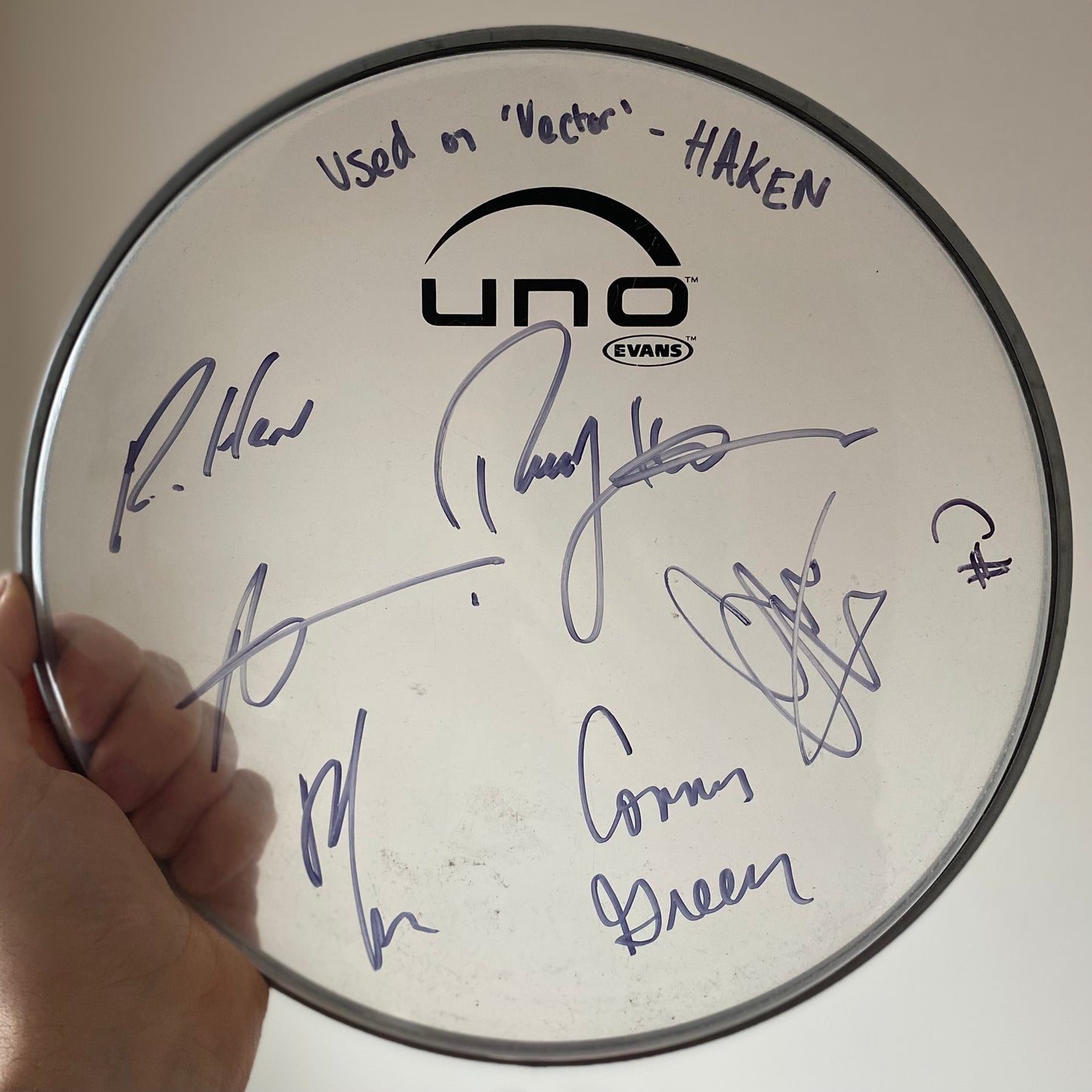 Signed drum head