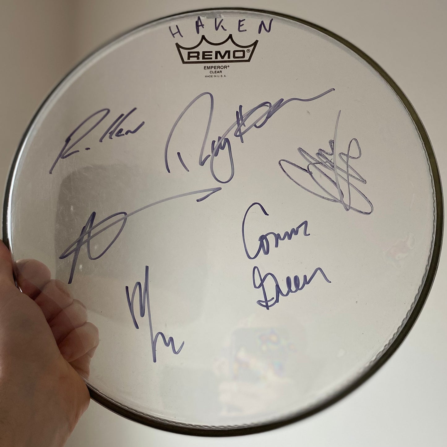 Signed drum head