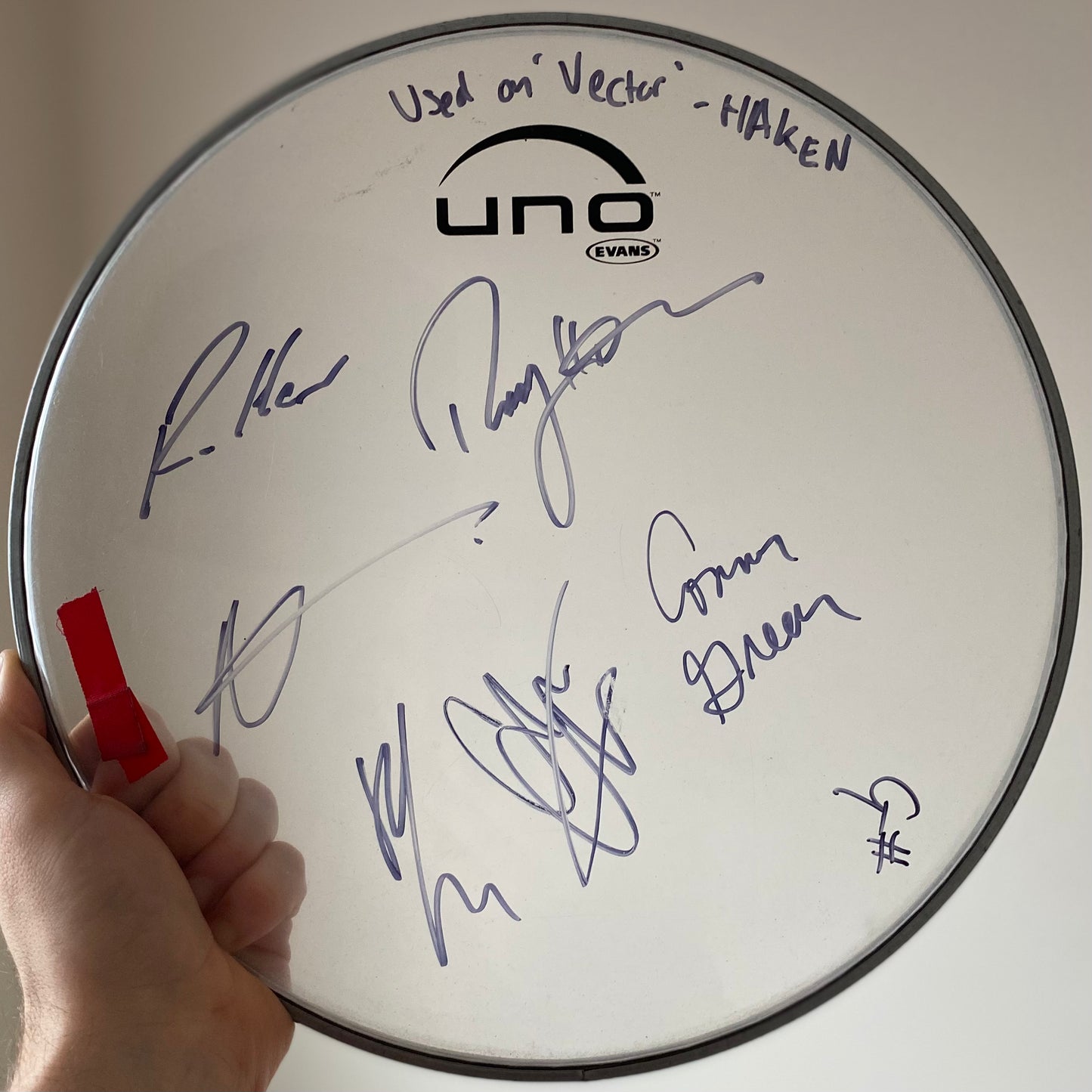 Signed drum head