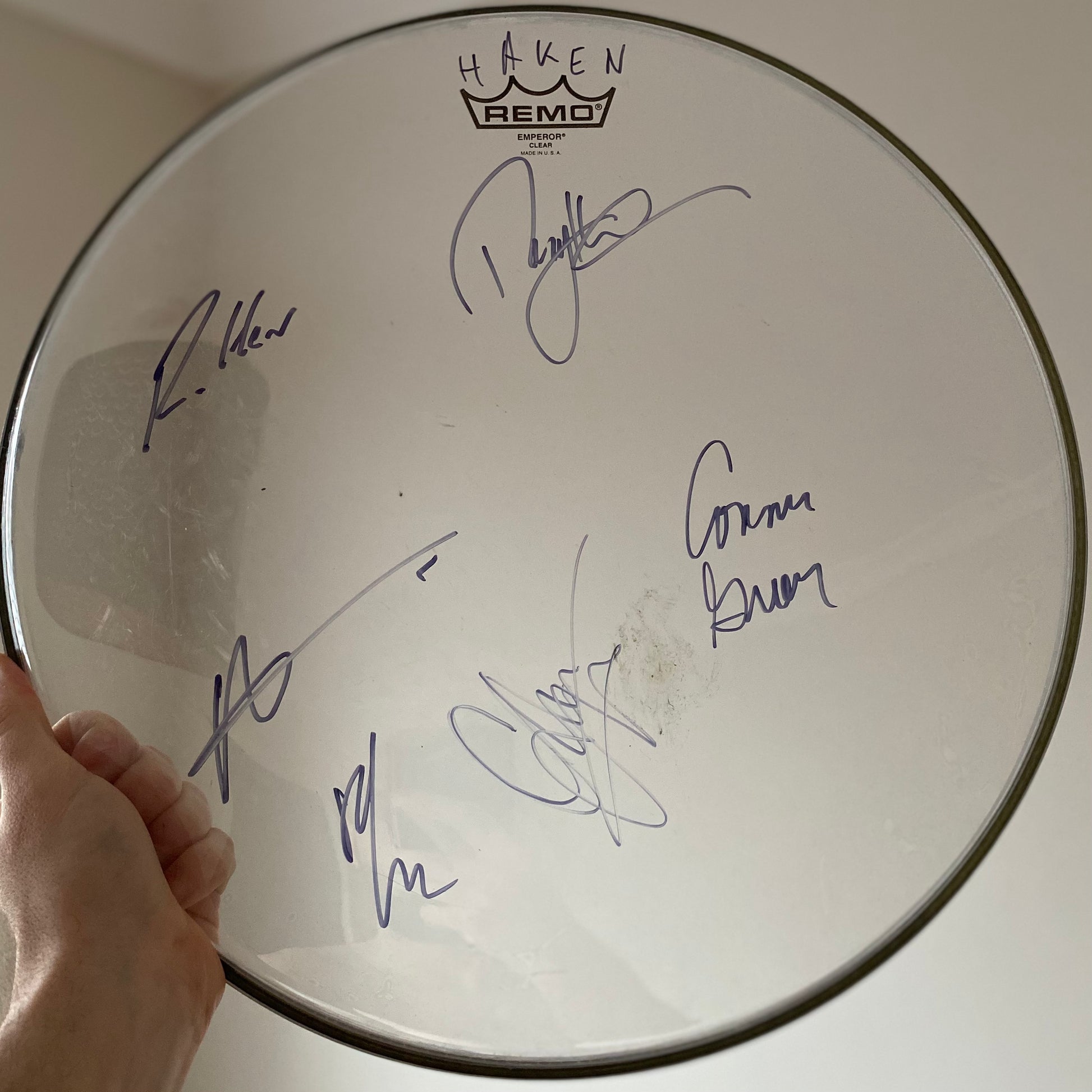 Signed drum head