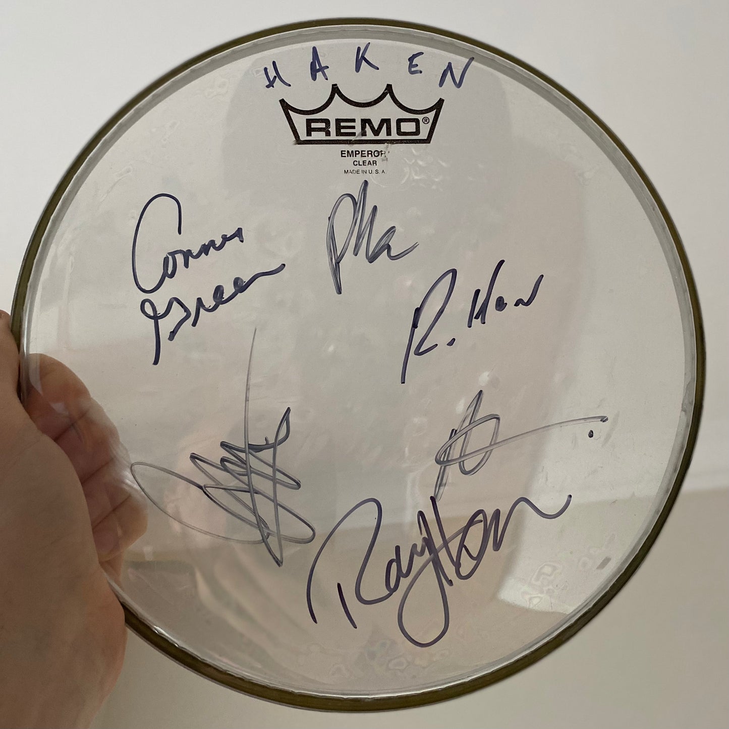 Signed drum head