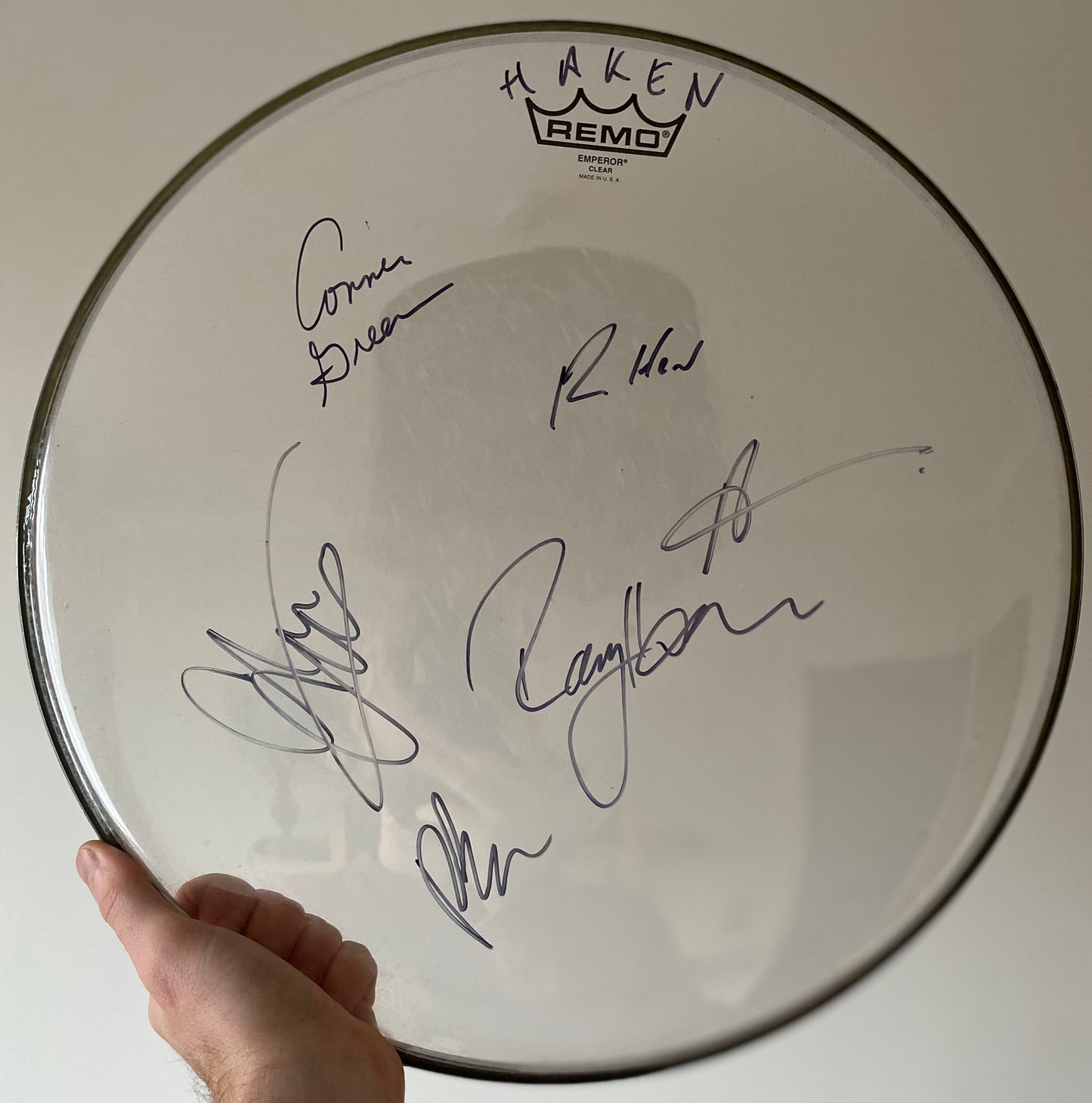 Signed drum head